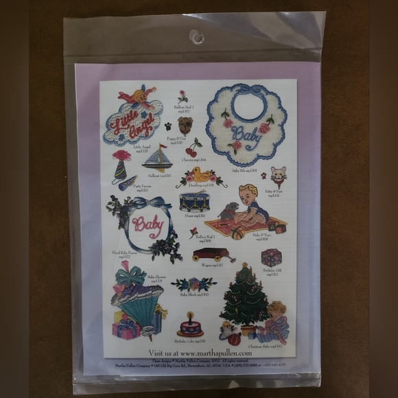 Martha's CD Sweet Baby Collection 32 Machine Embroidery Designs - Picture 3 of 5